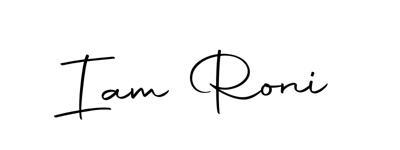 Design your own signature with our free online signature maker. With this signature software, you can create a handwritten (Autography-DOLnW) signature for name Iam Roni. Iam Roni signature style 10 images and pictures png