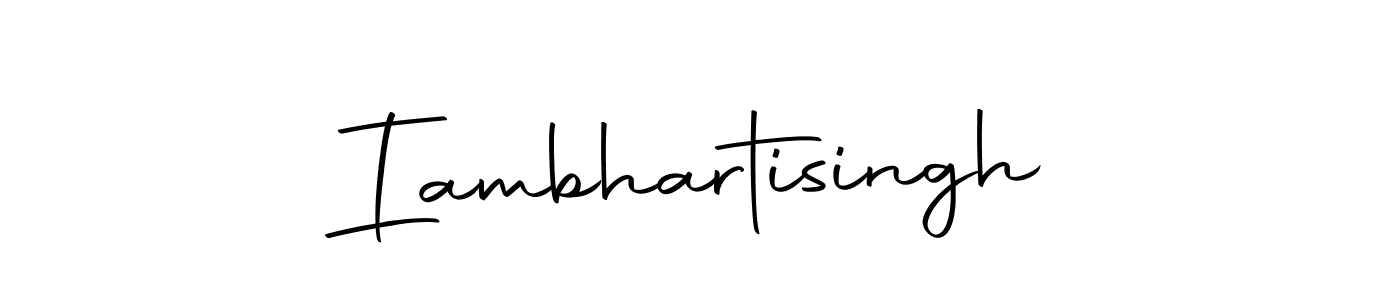 You can use this online signature creator to create a handwritten signature for the name Iambhartisingh. This is the best online autograph maker. Iambhartisingh signature style 10 images and pictures png