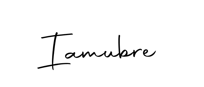 You should practise on your own different ways (Autography-DOLnW) to write your name (Iamubre) in signature. don't let someone else do it for you. Iamubre signature style 10 images and pictures png