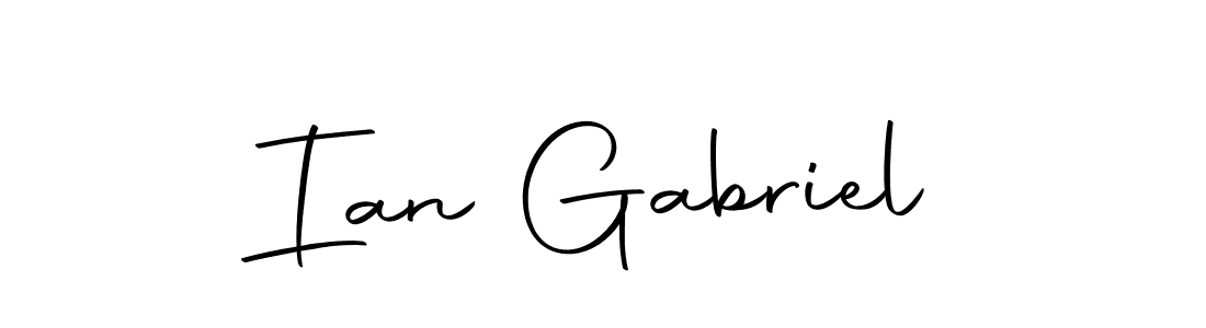 Similarly Autography-DOLnW is the best handwritten signature design. Signature creator online .You can use it as an online autograph creator for name Ian Gabriel. Ian Gabriel signature style 10 images and pictures png
