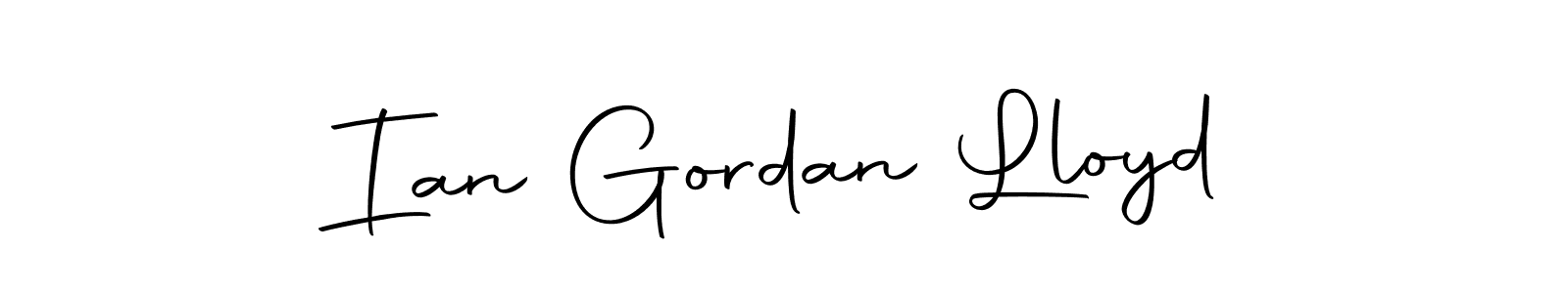 Create a beautiful signature design for name Ian Gordan Lloyd. With this signature (Autography-DOLnW) fonts, you can make a handwritten signature for free. Ian Gordan Lloyd signature style 10 images and pictures png