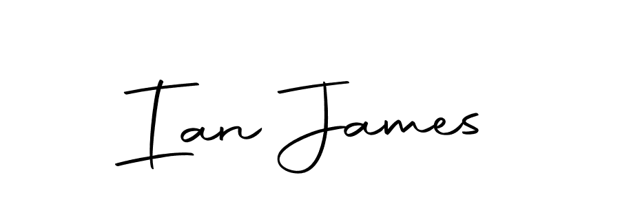 Use a signature maker to create a handwritten signature online. With this signature software, you can design (Autography-DOLnW) your own signature for name Ian James. Ian James signature style 10 images and pictures png