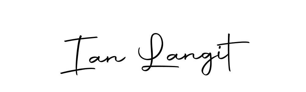 Ian Langit stylish signature style. Best Handwritten Sign (Autography-DOLnW) for my name. Handwritten Signature Collection Ideas for my name Ian Langit. Ian Langit signature style 10 images and pictures png