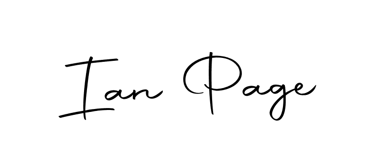Design your own signature with our free online signature maker. With this signature software, you can create a handwritten (Autography-DOLnW) signature for name Ian Page. Ian Page signature style 10 images and pictures png