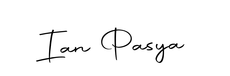 The best way (Autography-DOLnW) to make a short signature is to pick only two or three words in your name. The name Ian Pasya include a total of six letters. For converting this name. Ian Pasya signature style 10 images and pictures png