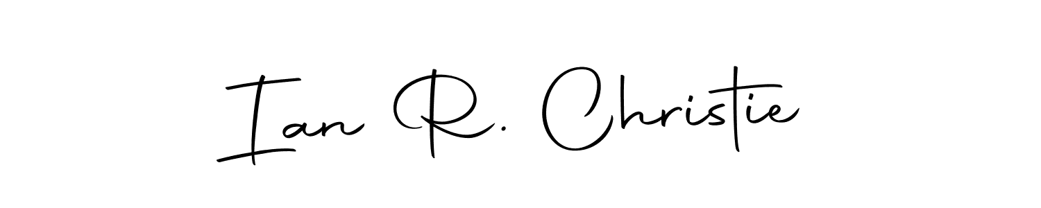 How to make Ian R. Christie name signature. Use Autography-DOLnW style for creating short signs online. This is the latest handwritten sign. Ian R. Christie signature style 10 images and pictures png