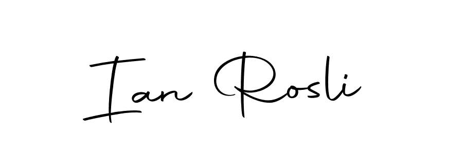 The best way (Autography-DOLnW) to make a short signature is to pick only two or three words in your name. The name Ian Rosli include a total of six letters. For converting this name. Ian Rosli signature style 10 images and pictures png