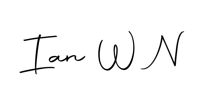 The best way (Autography-DOLnW) to make a short signature is to pick only two or three words in your name. The name Ian W N include a total of six letters. For converting this name. Ian W N signature style 10 images and pictures png