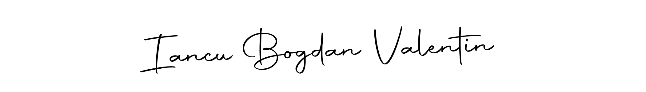 Make a short Iancu Bogdan Valentin signature style. Manage your documents anywhere anytime using Autography-DOLnW. Create and add eSignatures, submit forms, share and send files easily. Iancu Bogdan Valentin signature style 10 images and pictures png