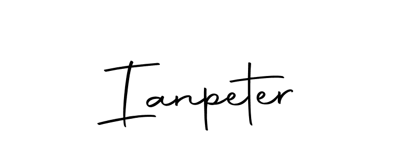 You should practise on your own different ways (Autography-DOLnW) to write your name (Ianpeter) in signature. don't let someone else do it for you. Ianpeter signature style 10 images and pictures png
