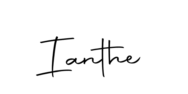 Make a beautiful signature design for name Ianthe. With this signature (Autography-DOLnW) style, you can create a handwritten signature for free. Ianthe signature style 10 images and pictures png