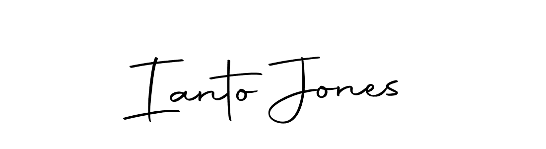 Make a beautiful signature design for name Ianto Jones. With this signature (Autography-DOLnW) style, you can create a handwritten signature for free. Ianto Jones signature style 10 images and pictures png