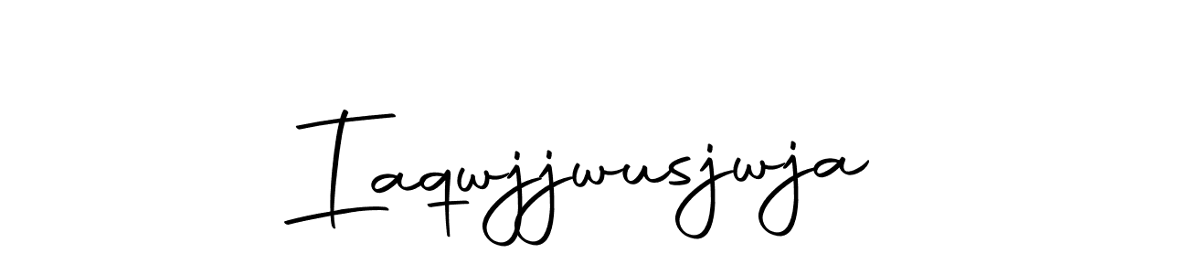 Make a short Iaqwjjwusjwja signature style. Manage your documents anywhere anytime using Autography-DOLnW. Create and add eSignatures, submit forms, share and send files easily. Iaqwjjwusjwja signature style 10 images and pictures png