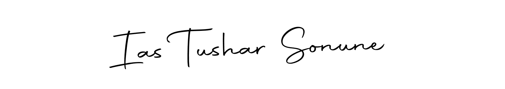 Create a beautiful signature design for name Ias Tushar Sonune. With this signature (Autography-DOLnW) fonts, you can make a handwritten signature for free. Ias Tushar Sonune signature style 10 images and pictures png