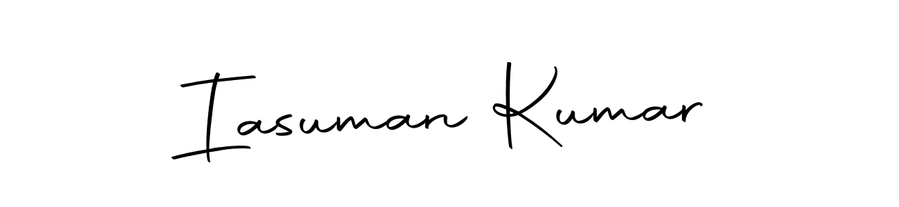 Use a signature maker to create a handwritten signature online. With this signature software, you can design (Autography-DOLnW) your own signature for name Iasuman Kumar. Iasuman Kumar signature style 10 images and pictures png