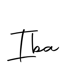 Design your own signature with our free online signature maker. With this signature software, you can create a handwritten (Autography-DOLnW) signature for name Iba. Iba signature style 10 images and pictures png