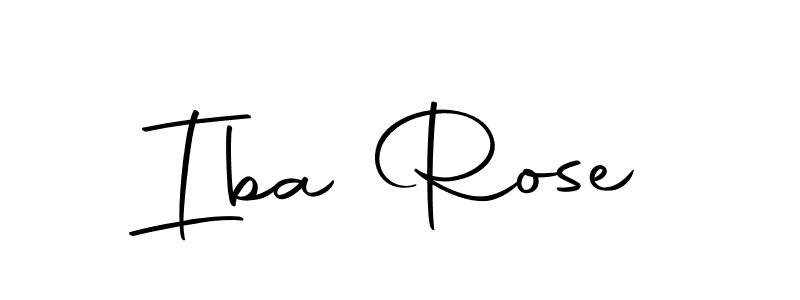 Iba Rose stylish signature style. Best Handwritten Sign (Autography-DOLnW) for my name. Handwritten Signature Collection Ideas for my name Iba Rose. Iba Rose signature style 10 images and pictures png