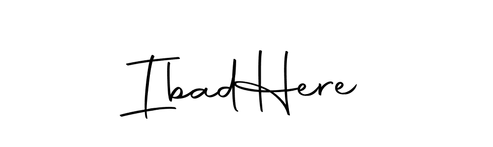 Create a beautiful signature design for name Ibad  Here. With this signature (Autography-DOLnW) fonts, you can make a handwritten signature for free. Ibad  Here signature style 10 images and pictures png