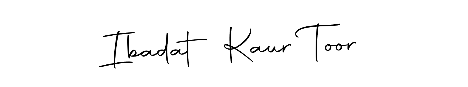 Ibadat Kaur Toor stylish signature style. Best Handwritten Sign (Autography-DOLnW) for my name. Handwritten Signature Collection Ideas for my name Ibadat Kaur Toor. Ibadat Kaur Toor signature style 10 images and pictures png
