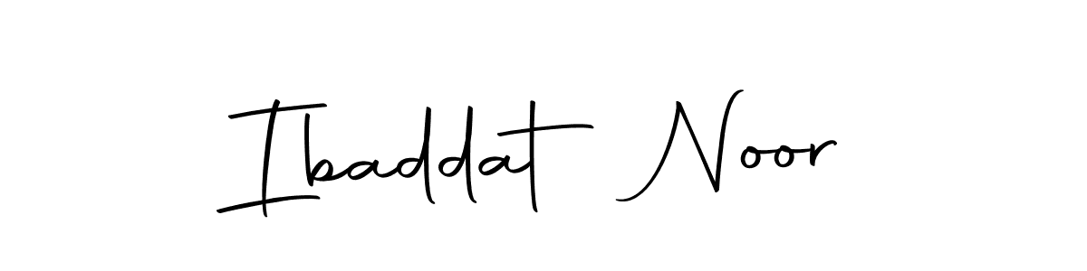 Design your own signature with our free online signature maker. With this signature software, you can create a handwritten (Autography-DOLnW) signature for name Ibaddat Noor. Ibaddat Noor signature style 10 images and pictures png