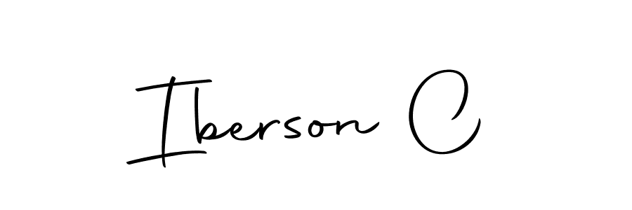 Also we have Iberson C name is the best signature style. Create professional handwritten signature collection using Autography-DOLnW autograph style. Iberson C signature style 10 images and pictures png