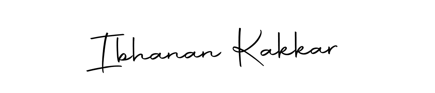 How to make Ibhanan Kakkar name signature. Use Autography-DOLnW style for creating short signs online. This is the latest handwritten sign. Ibhanan Kakkar signature style 10 images and pictures png