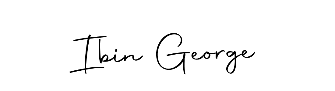 You should practise on your own different ways (Autography-DOLnW) to write your name (Ibin George) in signature. don't let someone else do it for you. Ibin George signature style 10 images and pictures png