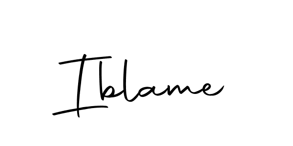 How to make Iblame name signature. Use Autography-DOLnW style for creating short signs online. This is the latest handwritten sign. Iblame signature style 10 images and pictures png