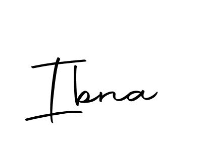 You should practise on your own different ways (Autography-DOLnW) to write your name (Ibna) in signature. don't let someone else do it for you. Ibna signature style 10 images and pictures png
