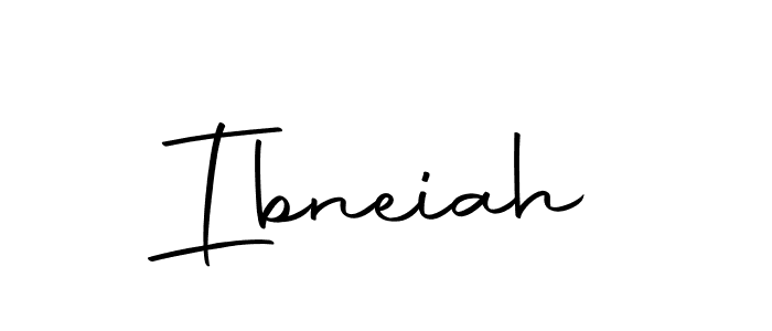 Design your own signature with our free online signature maker. With this signature software, you can create a handwritten (Autography-DOLnW) signature for name Ibneiah. Ibneiah signature style 10 images and pictures png