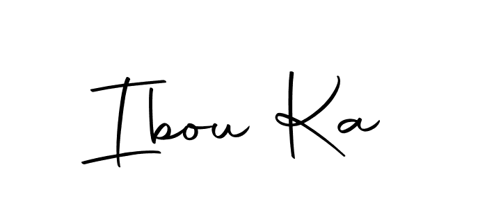 How to make Ibou Ka name signature. Use Autography-DOLnW style for creating short signs online. This is the latest handwritten sign. Ibou Ka signature style 10 images and pictures png