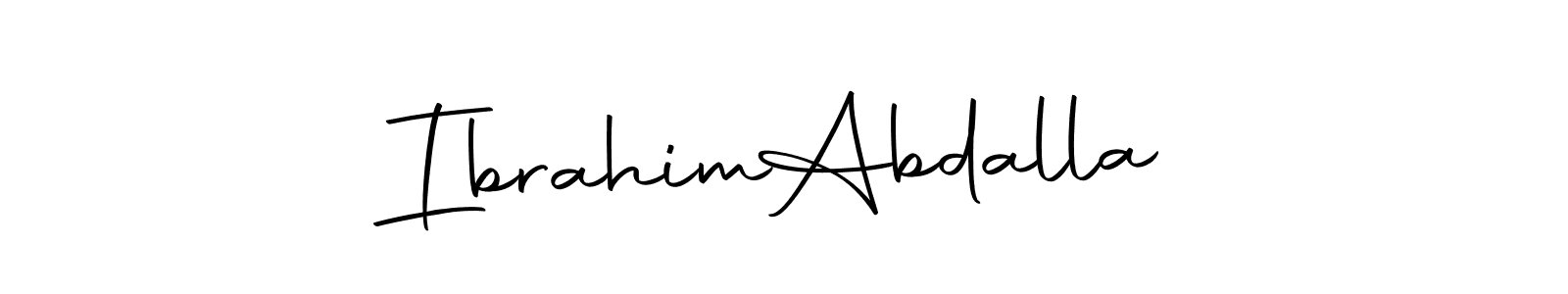 Design your own signature with our free online signature maker. With this signature software, you can create a handwritten (Autography-DOLnW) signature for name Ibrahim  Abdalla. Ibrahim  Abdalla signature style 10 images and pictures png