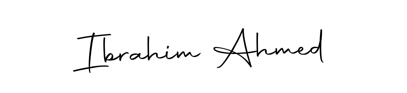 You can use this online signature creator to create a handwritten signature for the name Ibrahim Ahmed. This is the best online autograph maker. Ibrahim Ahmed signature style 10 images and pictures png