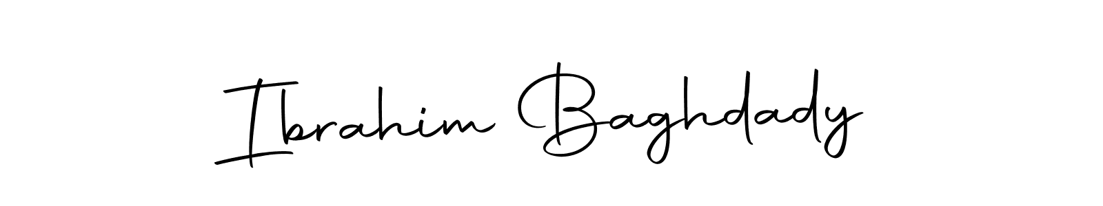 Ibrahim Baghdady stylish signature style. Best Handwritten Sign (Autography-DOLnW) for my name. Handwritten Signature Collection Ideas for my name Ibrahim Baghdady. Ibrahim Baghdady signature style 10 images and pictures png