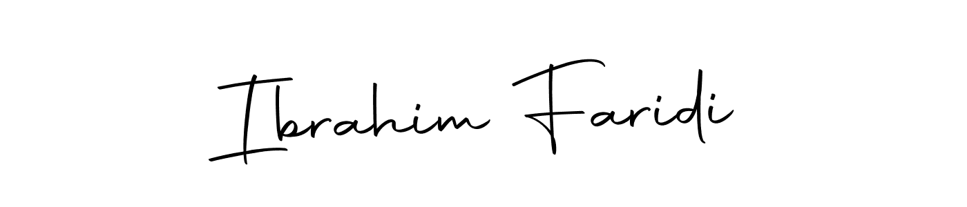 Make a beautiful signature design for name Ibrahim Faridi. With this signature (Autography-DOLnW) style, you can create a handwritten signature for free. Ibrahim Faridi signature style 10 images and pictures png