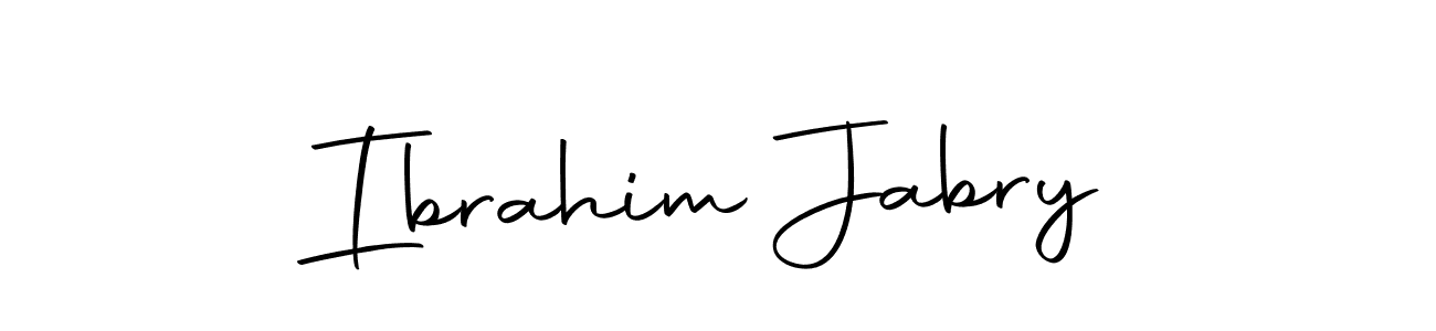 Make a beautiful signature design for name Ibrahim Jabry. With this signature (Autography-DOLnW) style, you can create a handwritten signature for free. Ibrahim Jabry signature style 10 images and pictures png