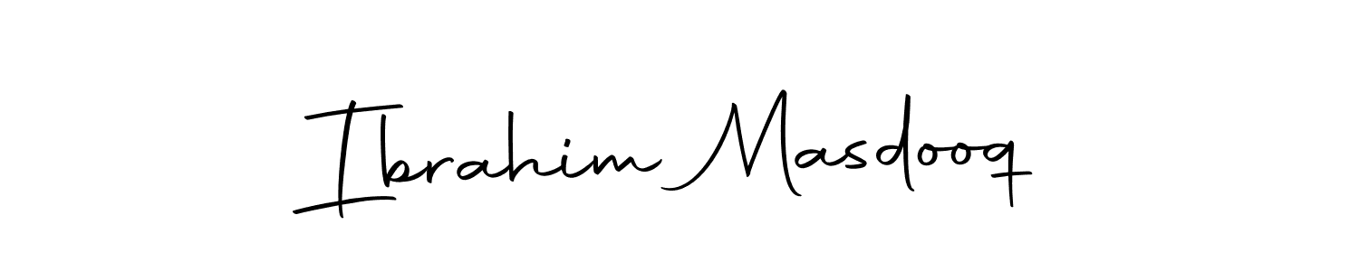 Make a beautiful signature design for name Ibrahim Masdooq. With this signature (Autography-DOLnW) style, you can create a handwritten signature for free. Ibrahim Masdooq signature style 10 images and pictures png