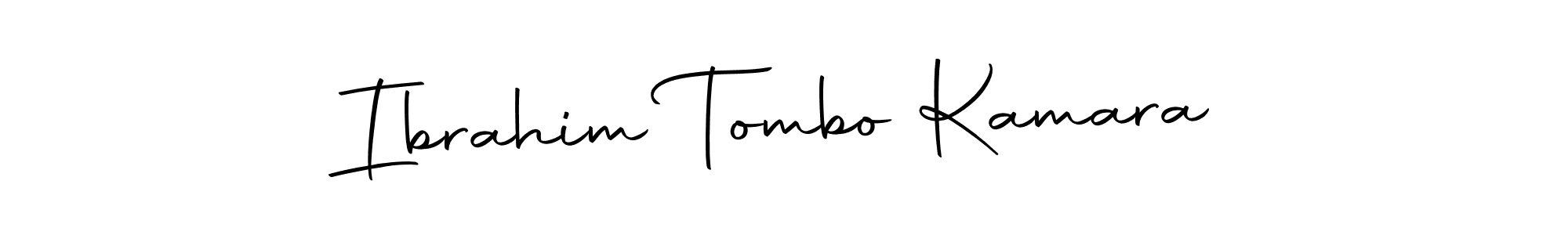 Make a beautiful signature design for name Ibrahim Tombo Kamara. With this signature (Autography-DOLnW) style, you can create a handwritten signature for free. Ibrahim Tombo Kamara signature style 10 images and pictures png