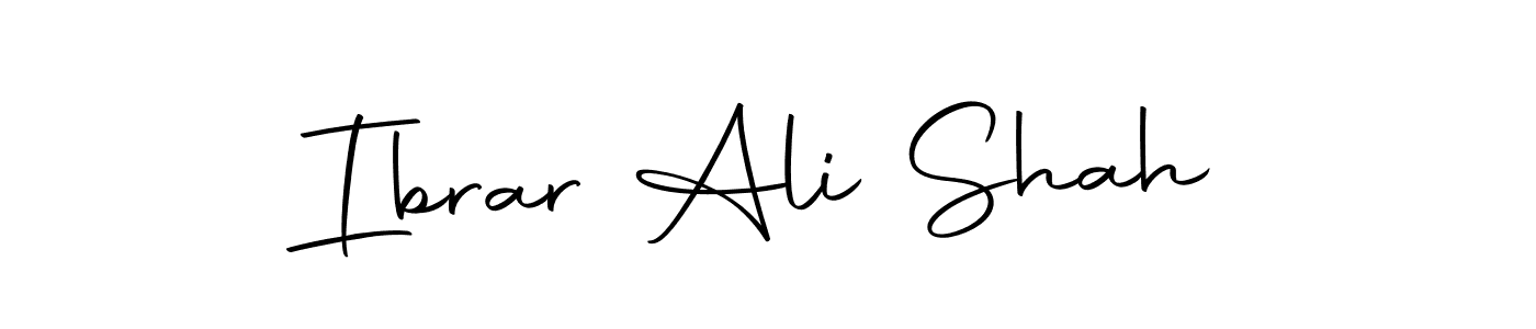 How to make Ibrar Ali Shah name signature. Use Autography-DOLnW style for creating short signs online. This is the latest handwritten sign. Ibrar Ali Shah signature style 10 images and pictures png