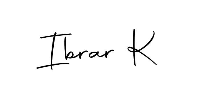 Make a beautiful signature design for name Ibrar K. Use this online signature maker to create a handwritten signature for free. Ibrar K signature style 10 images and pictures png