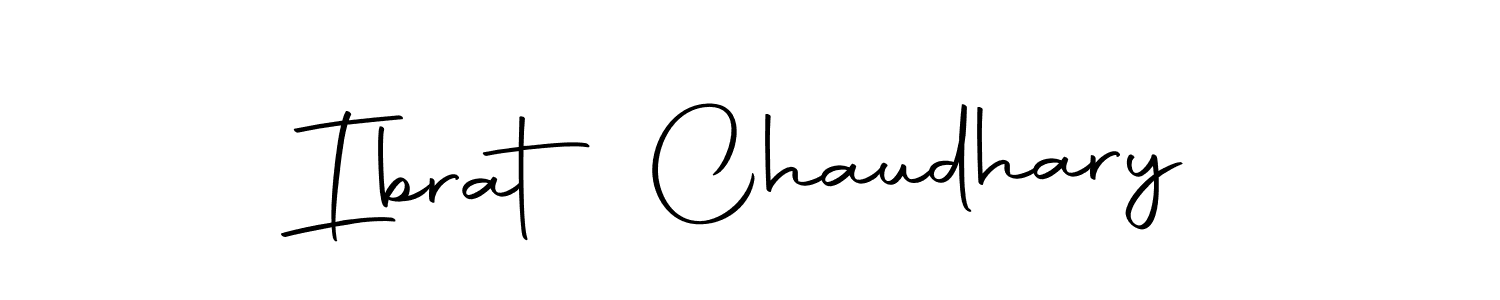 You should practise on your own different ways (Autography-DOLnW) to write your name (Ibrat Chaudhary) in signature. don't let someone else do it for you. Ibrat Chaudhary signature style 10 images and pictures png