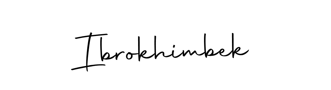 Use a signature maker to create a handwritten signature online. With this signature software, you can design (Autography-DOLnW) your own signature for name Ibrokhimbek. Ibrokhimbek signature style 10 images and pictures png