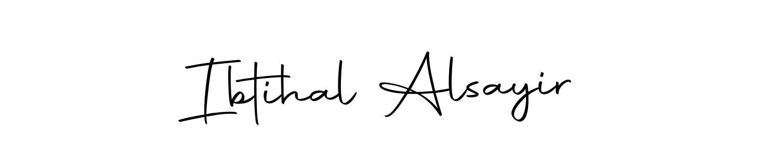 Create a beautiful signature design for name Ibtihal Alsayir. With this signature (Autography-DOLnW) fonts, you can make a handwritten signature for free. Ibtihal Alsayir signature style 10 images and pictures png