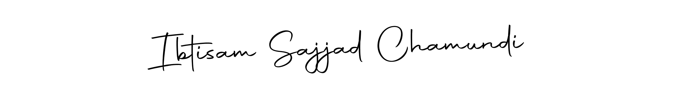 You should practise on your own different ways (Autography-DOLnW) to write your name (Ibtisam Sajjad Chamundi) in signature. don't let someone else do it for you. Ibtisam Sajjad Chamundi signature style 10 images and pictures png