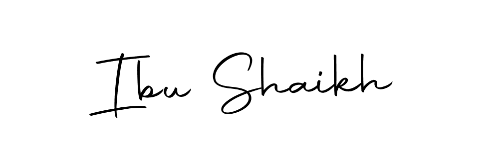 Create a beautiful signature design for name Ibu Shaikh. With this signature (Autography-DOLnW) fonts, you can make a handwritten signature for free. Ibu Shaikh signature style 10 images and pictures png