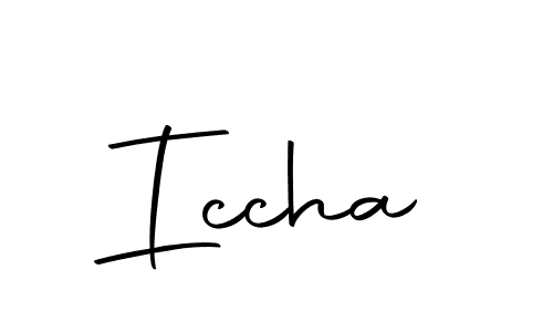 How to make Iccha signature? Autography-DOLnW is a professional autograph style. Create handwritten signature for Iccha name. Iccha signature style 10 images and pictures png