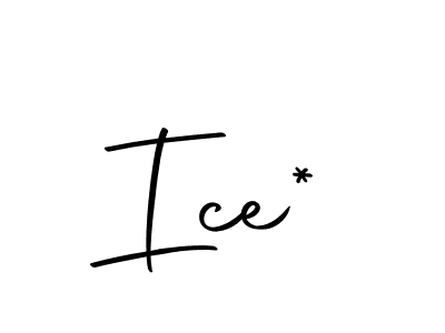Design your own signature with our free online signature maker. With this signature software, you can create a handwritten (Autography-DOLnW) signature for name Ice*. Ice* signature style 10 images and pictures png