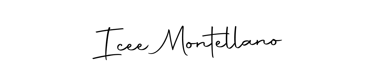 Make a beautiful signature design for name Icee Montellano. With this signature (Autography-DOLnW) style, you can create a handwritten signature for free. Icee Montellano signature style 10 images and pictures png