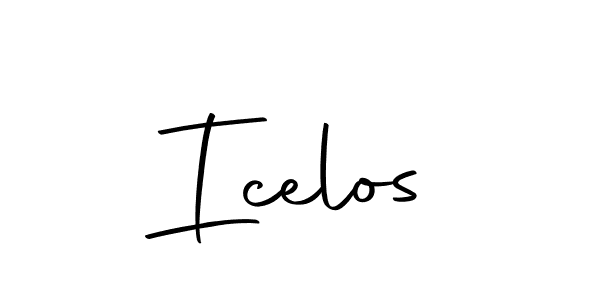 You should practise on your own different ways (Autography-DOLnW) to write your name (Icelos) in signature. don't let someone else do it for you. Icelos signature style 10 images and pictures png