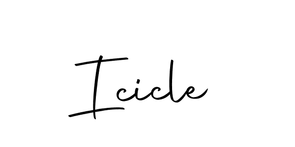 Create a beautiful signature design for name Icicle. With this signature (Autography-DOLnW) fonts, you can make a handwritten signature for free. Icicle signature style 10 images and pictures png